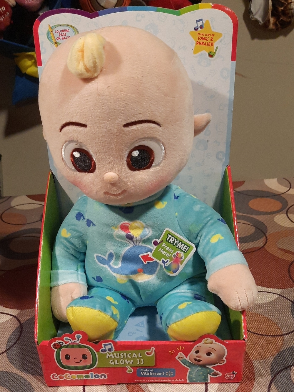 CoComelon Musical Glow JJ Plush Toy